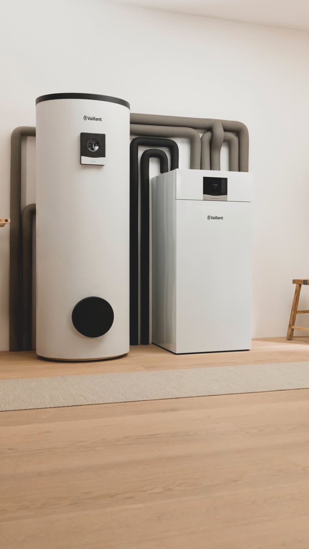 Bomby de calor e depósito da Vaillant